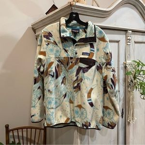 Patagonia Snap-t Synchilla pullover medium owl print